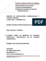 1 Acuerdo Sobre Los Derechos de Propiedad Intelectual