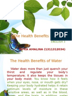 The Health Benefits of Water: RIFKA AMALINA (1311312034)