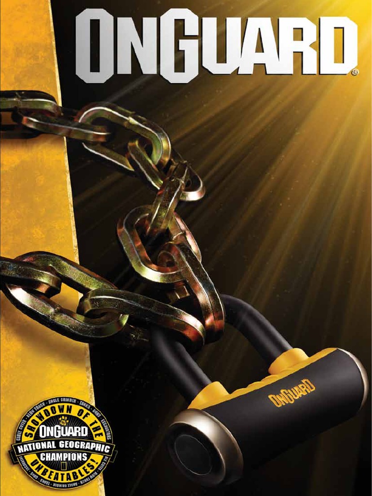 Onguard 2015 | PDF | Lock (Security Device) | Manufactured Goods