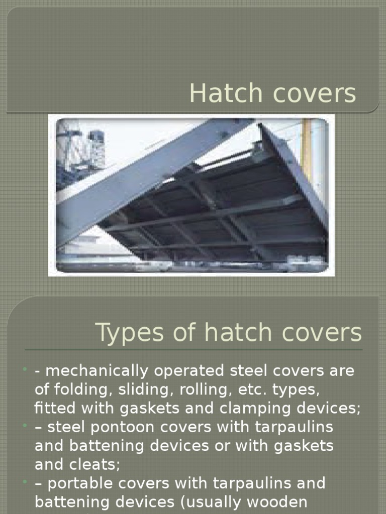 Hatch Covers Mechanical Engineering Transport
