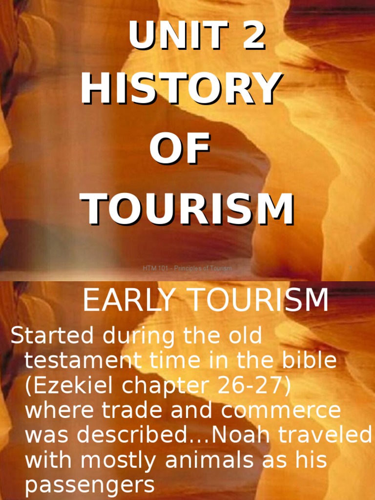 Unit 2 History Of Tourism Pdf Tourism