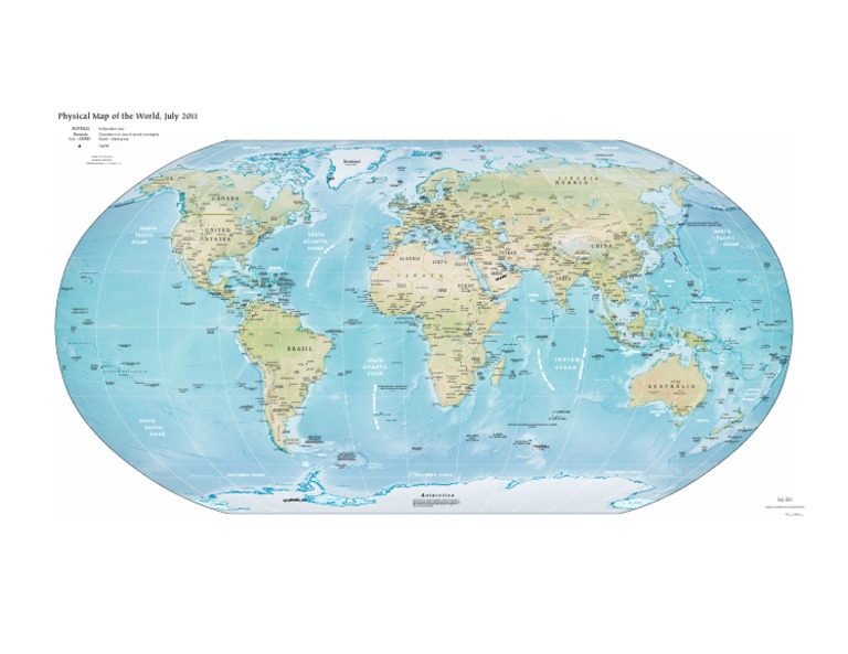 Physical World Map | PDF