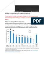 Water Footprint Calculator