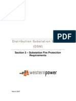 Distribution Substation Manual (DSM) : Section 5 - Substation Fire Protection Requirements