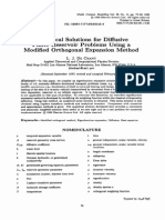 Analytical Solutions For Diffusive Finite Reservoir Problems Using A Modified Orthogonal Expansion Method