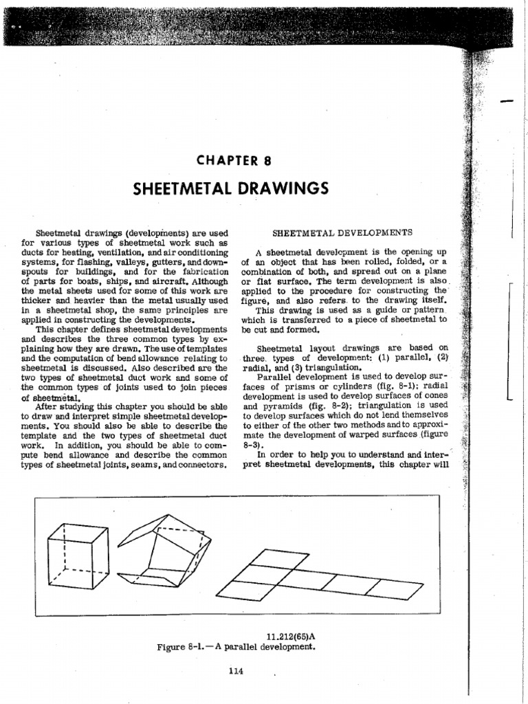 Sheet Metal Layout Lesson | PDF