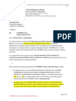 UPMREB FORM 4 (C) 2012 Action Letter To Study Protocol Submissions, Resubmissions and Amendments - 1 - 0