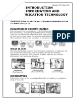 To Information and Communication Technology