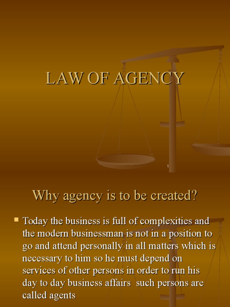 Law of Agency PDF Law Of Agency Ratification