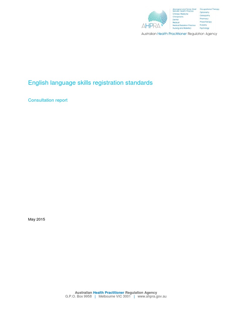 ahpra-consultation-report-english-language-skills-registration