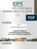 Resumen Norma INEN 311