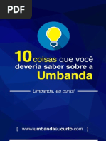 eBook 10 Coisas Que Voce Deveria Saber Sobre a Umbada Umbanda Eu Curto