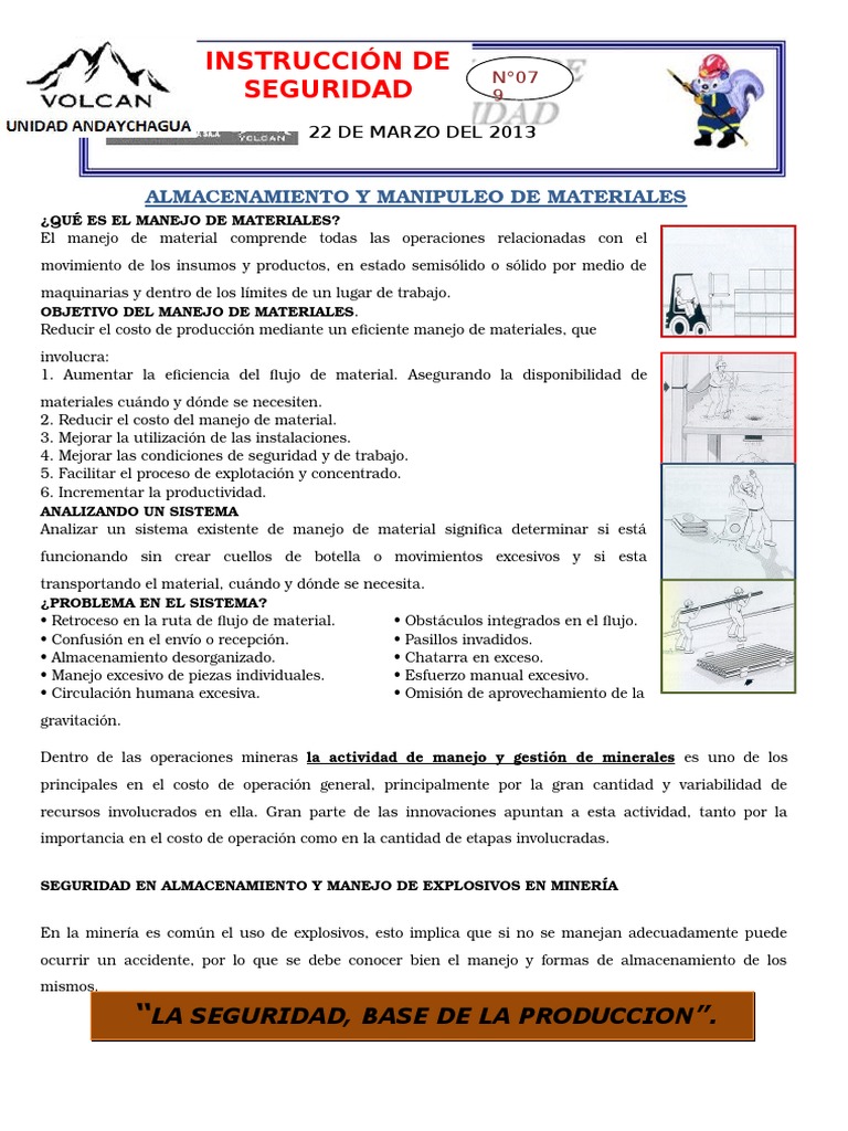 Almacenamiento y Manejo de Materiales | PDF