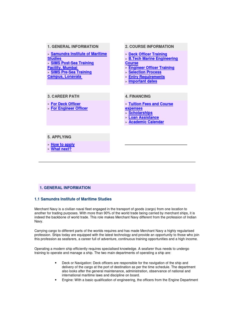 All About Marine Engineer | PDF | Ship Transport | University And