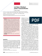 A Review of the Current State of Biodiesel Production Using Enzymatic Transesterification