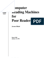 Computer Reading Machines For Poor Readers: Lexia