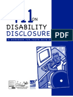 411 On Disability Disclosure