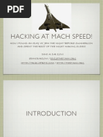 Hacking at Mach Speed