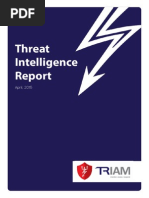 TRIAM - Threat Intelligence Report - April 15