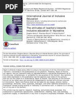Download The Attitudes of Teachers Towards Inclusive Education Un Vojvodina by JeanYan SN269292183 doc pdf