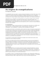 Origens do Evangelicalismo