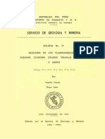 Geología - Cuadrangulo de Puémape (16d), Chocope (16e), Otuzco (16f), Trujillo (17e), Salaverry (17f) y Santa (18f), 1967