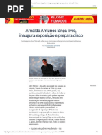 Arnaldo Antunes Lança Livro, Inaugura Exposição e Prepara Disco - Jornal O Globo
