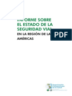 Informe Sobre El Estado de La Seguridad Vial en La Región de Las Américas