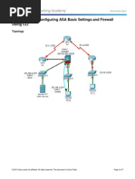 9.4.1.5 Packet Tracer - Configuring ASA Basic Settings and Firewall Using CLI