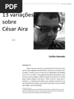 11. DOSSIÊ Carlito Azevedo - 13 Variações Sobre César Aira