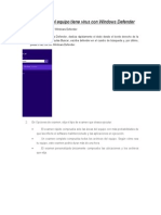 Instrucciones de Windows Defender