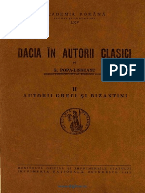 Dacia In Autorii Clasici