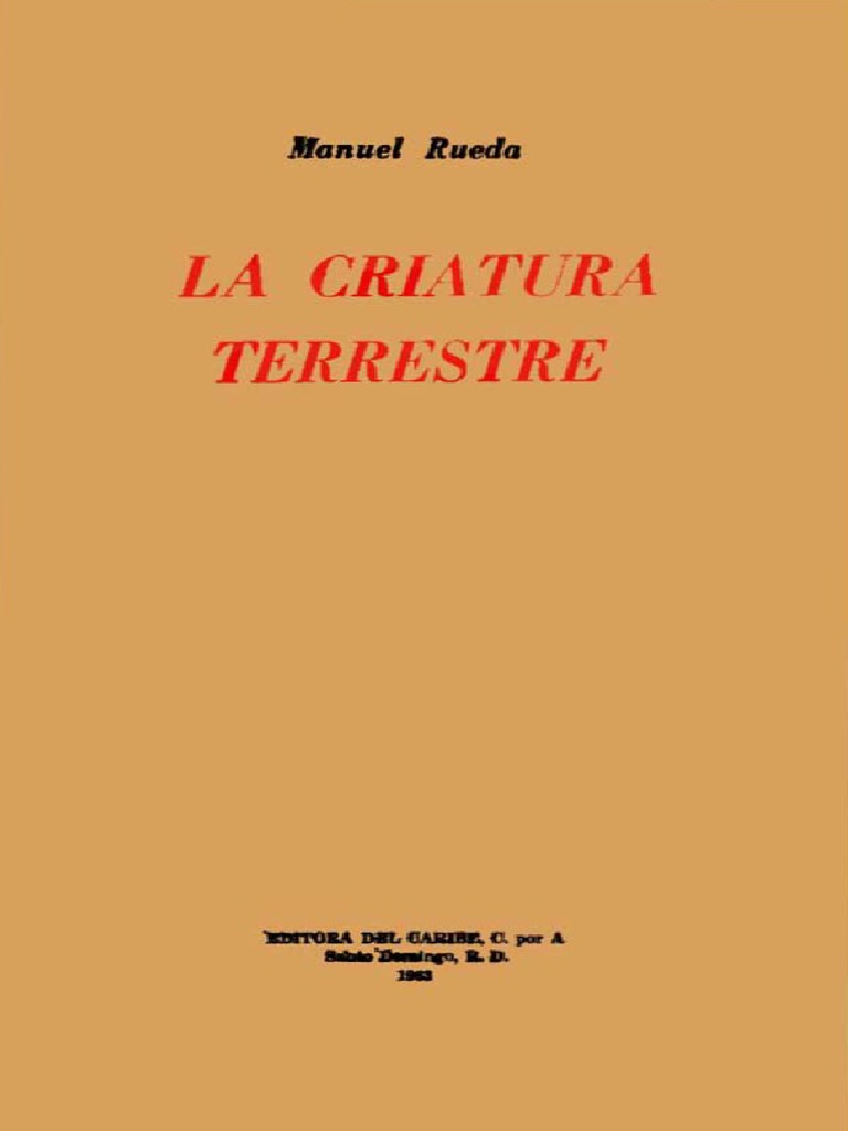 Manuel Rueda - La Criatura Terrestre | PDF | Poesía | Aves