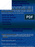 Propriedades Físicas Dos Compostos Orgânicos