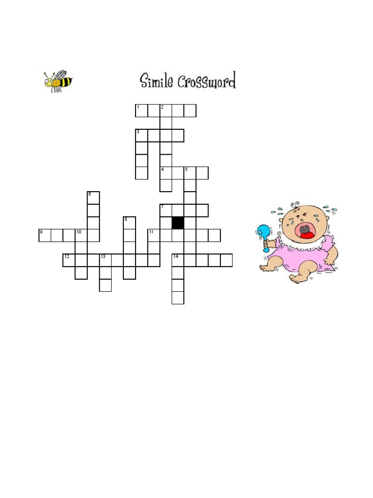 Simile Crossword PDF