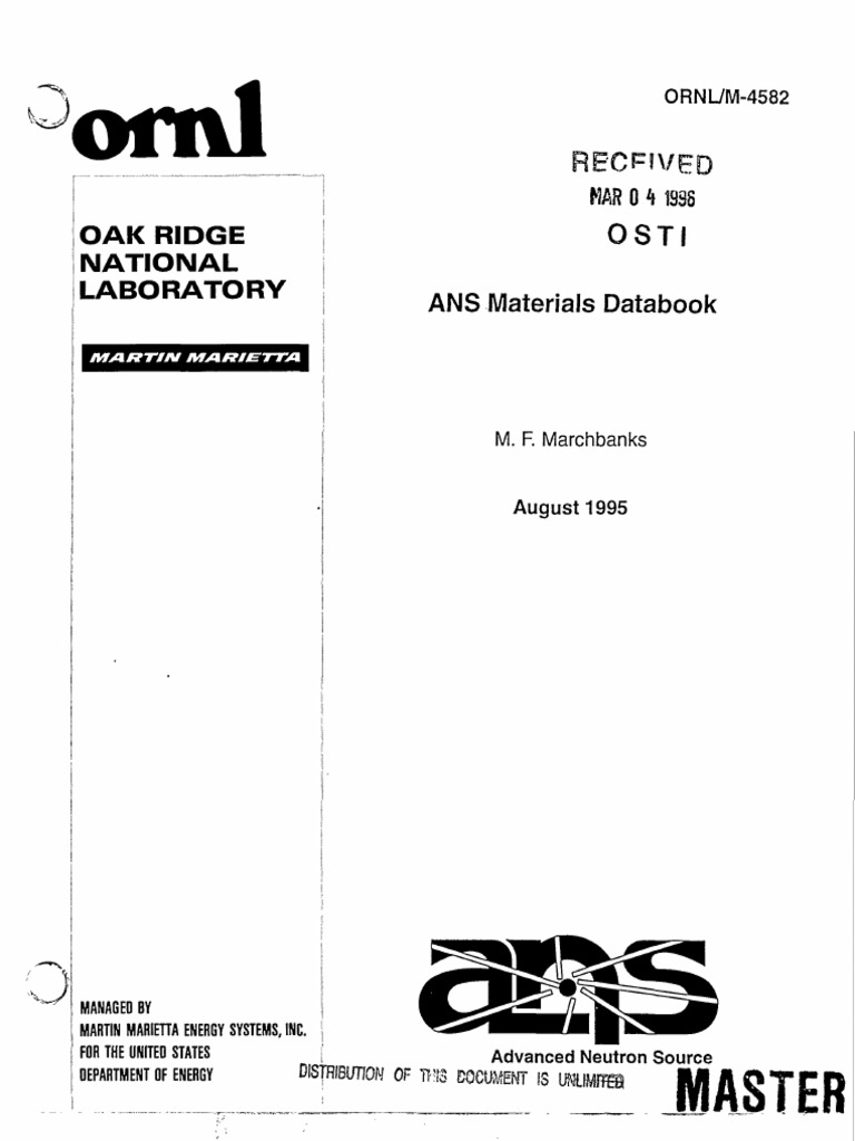ANS Materials Handbook PDF PDF Strength Of Materials Fracture