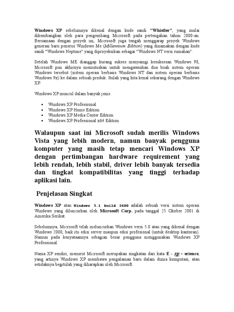 Windows XP SP2 | PDF