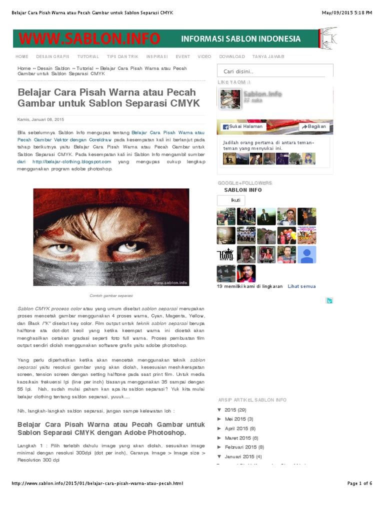 Belajar Cara Pisah Warna Atau Pecah Gambar Untuk Sablon Belajar Cara Pisah Warna Atau Pecah Gambar Untuk Sablon