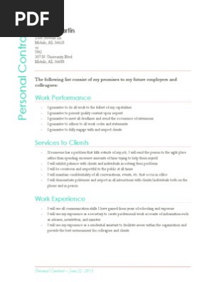 personal contract