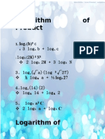 Logarithm of Product: - Log (B) C