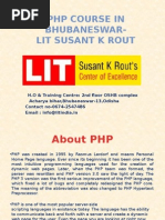 PHP Course in Bhubaneswar-LIT Susant K Rout
