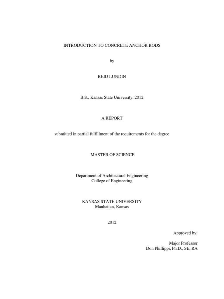 Anchor Bolt Design Examples As Per ACI 318 AppdxD PDF