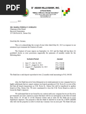 Termination Letter