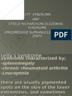 Felty's and Steele Syndromes