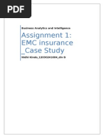 Assignment 1: EMC Insurance - Case Study: Business Analytics and Intelligence