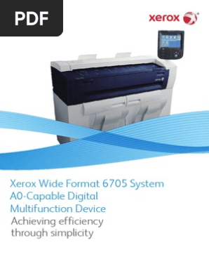 xerox wide format 6705