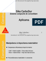 Sika Carbodur Aplicarea: Sisteme Compozite de Consolidare