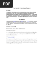 Lecture 4 Other Class Features