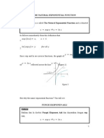 The Natural Exponential Function