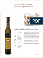 Vidal Oak Aged Icewine: Vanilla-Infused Icewine Frenched Toast